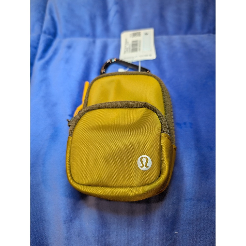 Lululemon City Adventurer Nano Clip-On Backpack Gold Yellow Water-Repellent NWT